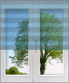 Plissee Stoffe transparent