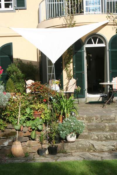 Planungshilfen für die Aufstellung der Dreiecksegel im Garten - ein