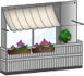 Seilspann-Markise f�r Balkon (waagerecht) konfigurieren